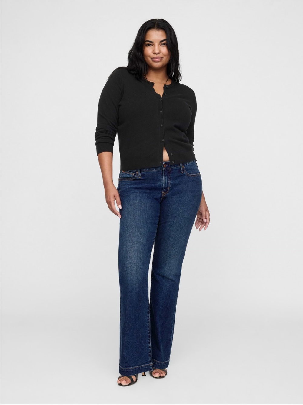 NWT | GAP Low Rise Rigid Long & Lean Jeans | Size 33 | Dark Indigo